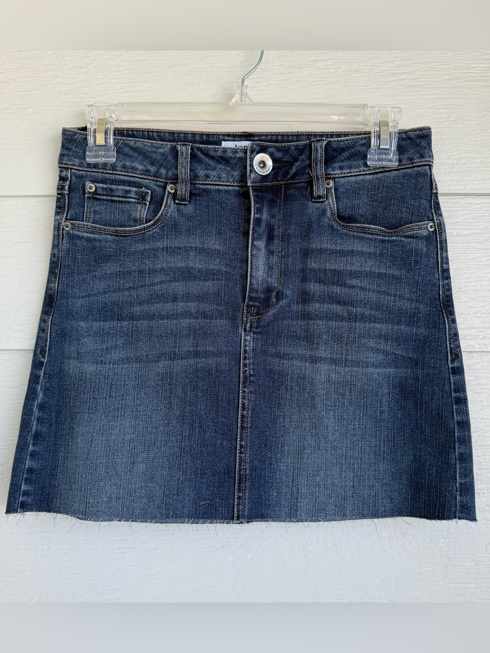 Kensie Jeans Dark Wash Denim Mini Skirt - Women's Size 25 w/Pockets EUC
